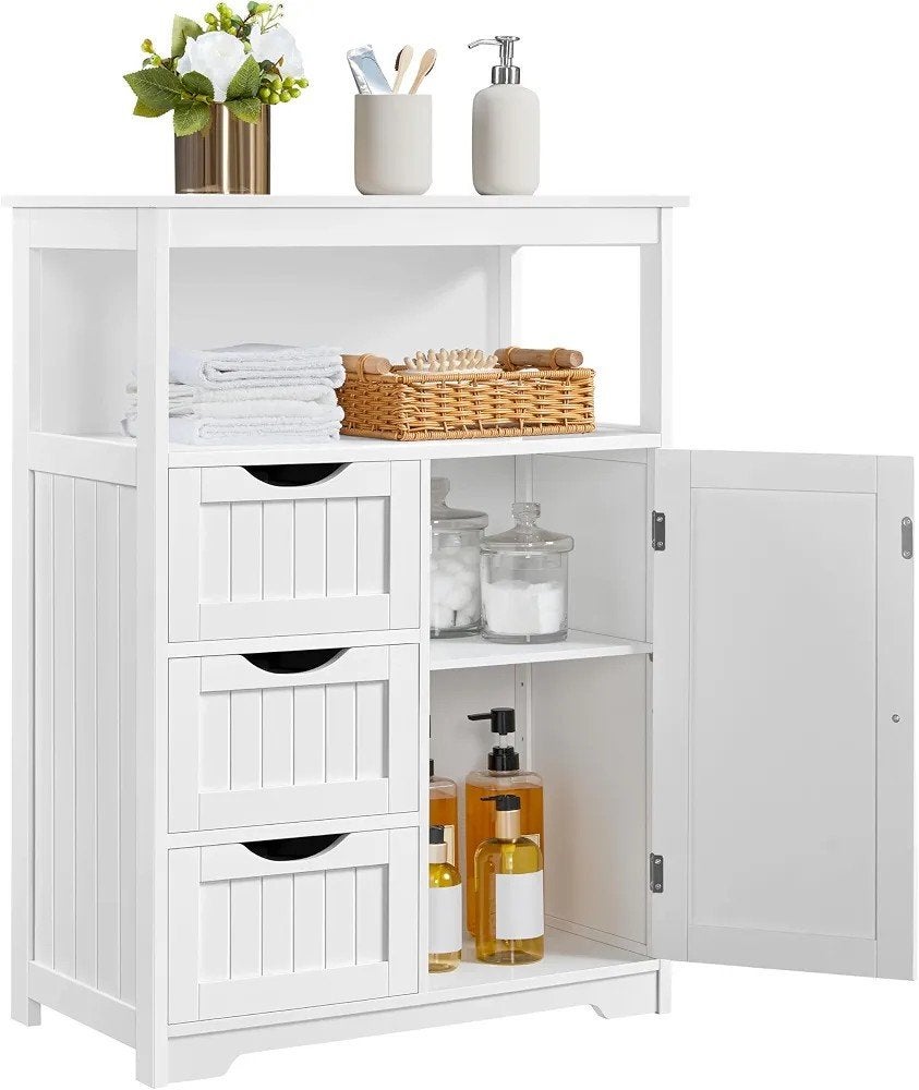 Yaheetech Badkamerkast, badkamercommode, (Half)hoge kast, Minder dan 50 cm, Nieuw, Ophalen of Verzenden