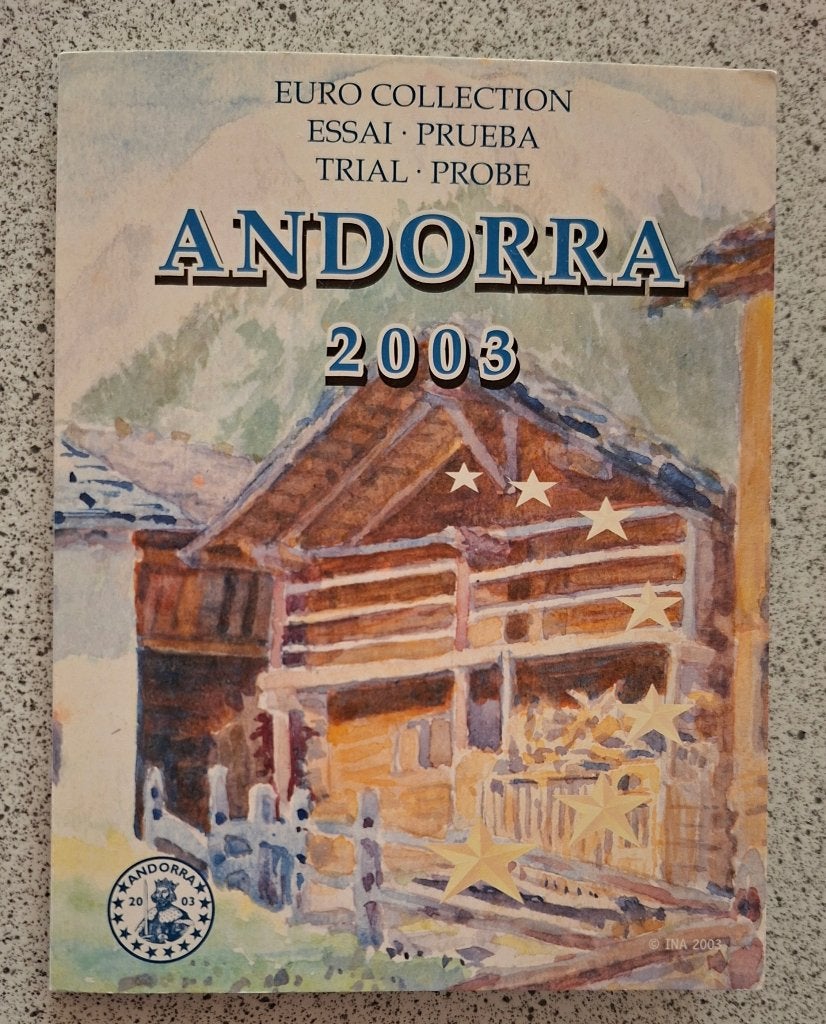 Andorra  euromuntset 2003, 1 ct. t/m 2 euro, Postzegels en Munten, Munten | Europa | Euromunten, Verzenden, Overige landen, Overige waardes