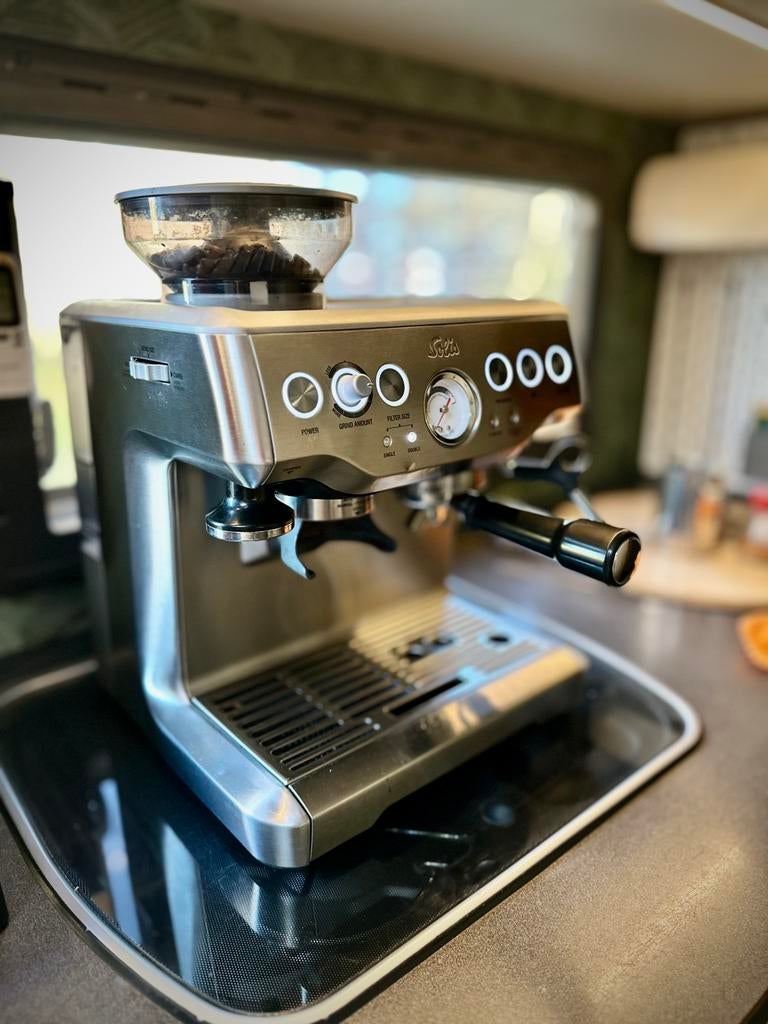 Solis Grind & Infuse Pro 115, Witgoed en Apparatuur, Koffiezetapparaten, Afneembaar waterreservoir, Espresso apparaat, Refurbished