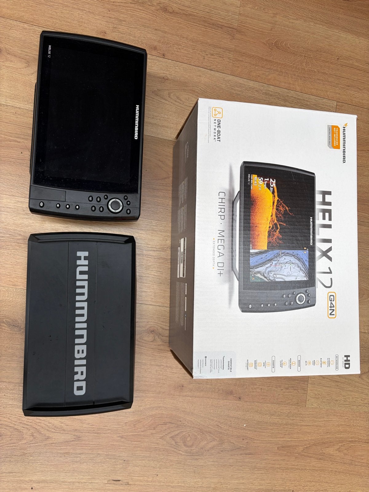 Humminbird Helix 12 G4N Fishfinder CHO, Watersport en Boten, Ophalen of Verzenden, Zo goed als nieuw, Kaartplotter of Fish Finder
