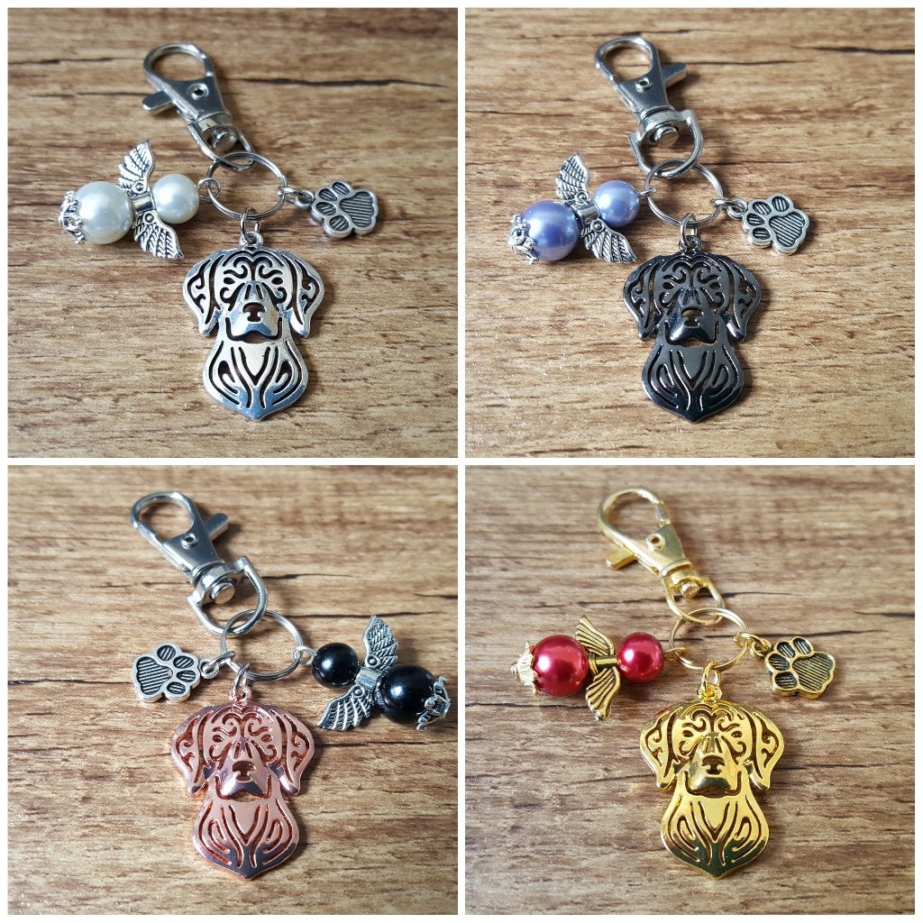 Sleutelhanger Tashanger Vizsla met beschermengeltje, Verzenden, Nieuw, Overige kleuren, Handtas