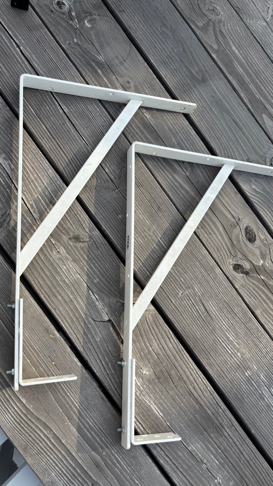 2 x nieuwe zware plankdragers 50 cm, Huis en Inrichting, Ophalen, Zo goed als nieuw