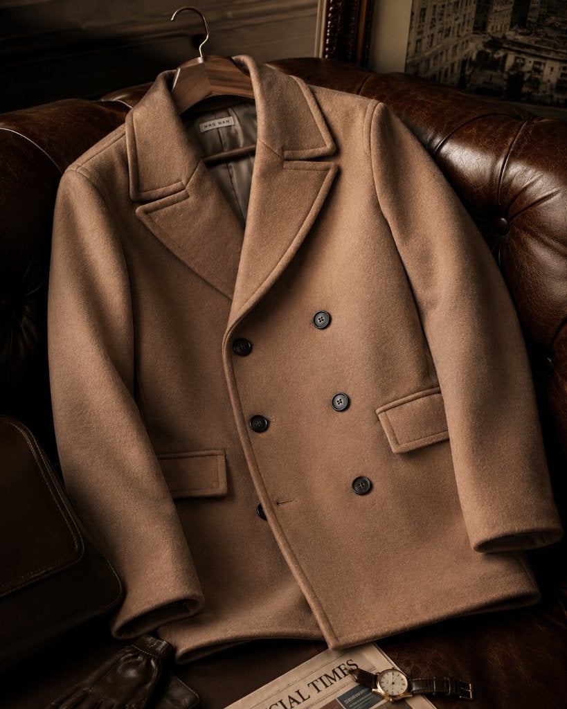 Mango Man Camel Jas  Maat L  Nieuw Klassieke Double-Breasted, Maat 52/54 (L), Beige, Nieuw, Ophalen of Verzenden