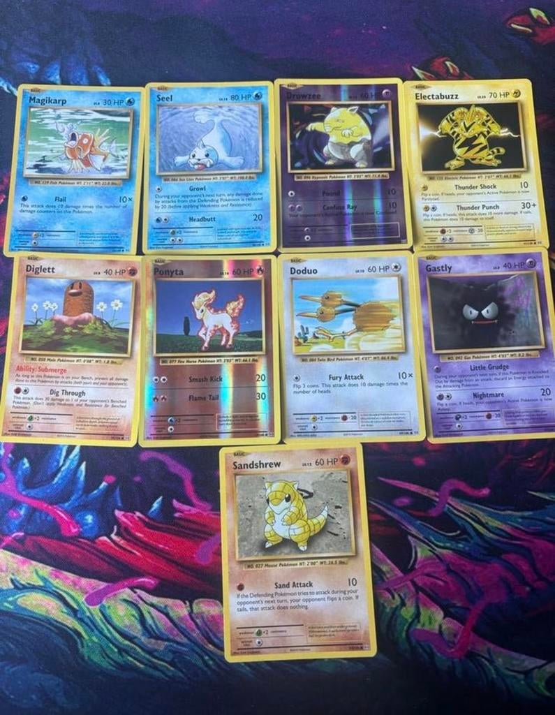 Pokémon Kaarten - Set van 9  Kaarten uit 2016, Verzenden, Gebruikt, Meerdere kaarten