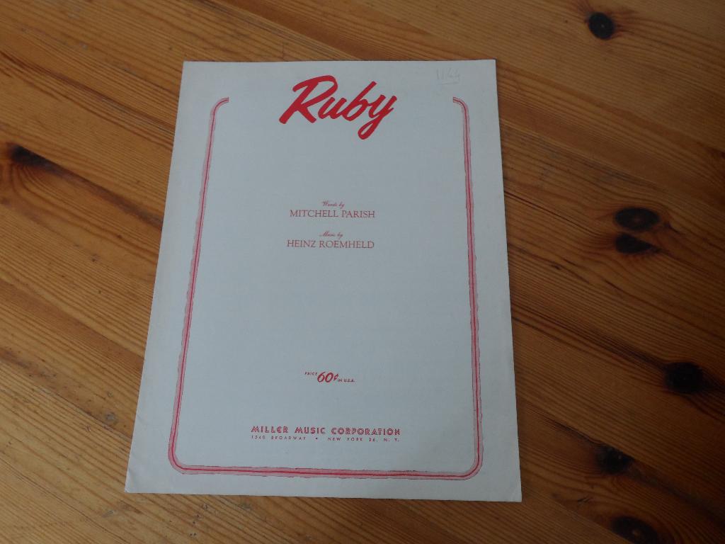 Ruby - Roemheld / Parish, Gebruikt, Filmmuziek en Soundtracks, Gitaar, Ophalen of Verzenden