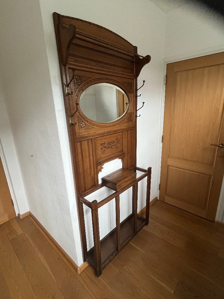 Kapstokmeubel met spiegel, Huis en Inrichting, Woonaccessoires | Kapstokken, Ophalen, Gebruikt, Staande kapstok, 150 tot 200 cm