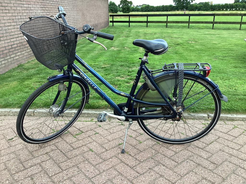 Gazelle Touche Damesfiets - Blauw, 54 inch, stationsfiets, Ophalen, 53 tot 56 cm, Versnellingen, Zo goed als nieuw