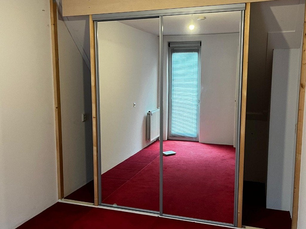 Mooie schuifdeuren met spiegel, Ophalen, 200 cm of meer, Schuifdeur, 50 tot 100 cm