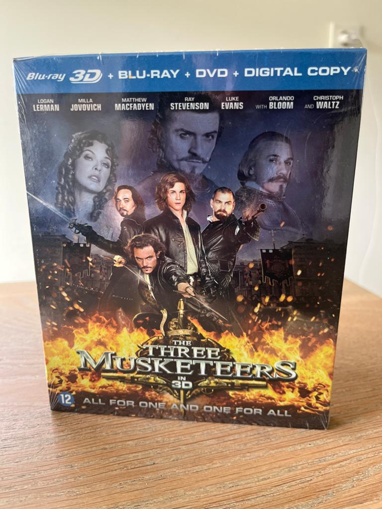 The Three Musketeers 3D Blu-ray + DVD + Digital Copy (Nieuw), Actie, Ophalen of Verzenden, Nvt, Nieuw in verpakking