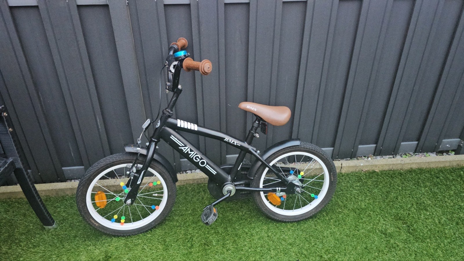 Amigo BMX Fun kinderfiets zonder zijwieltjes, Ophalen, Staal, Velgrem, Amigo