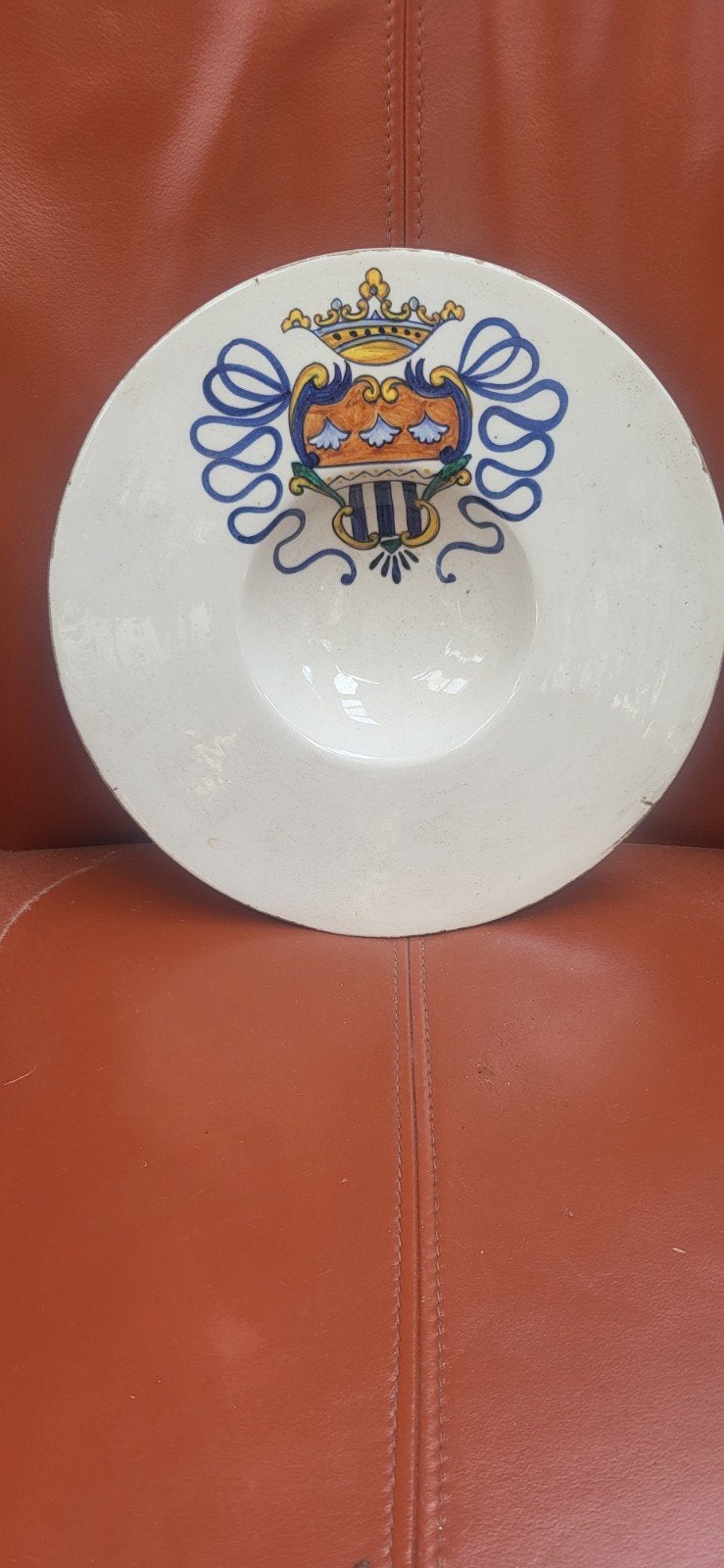 Antieke Italiaanse Majolica Wandplaat Deruta, Ophalen of Verzenden