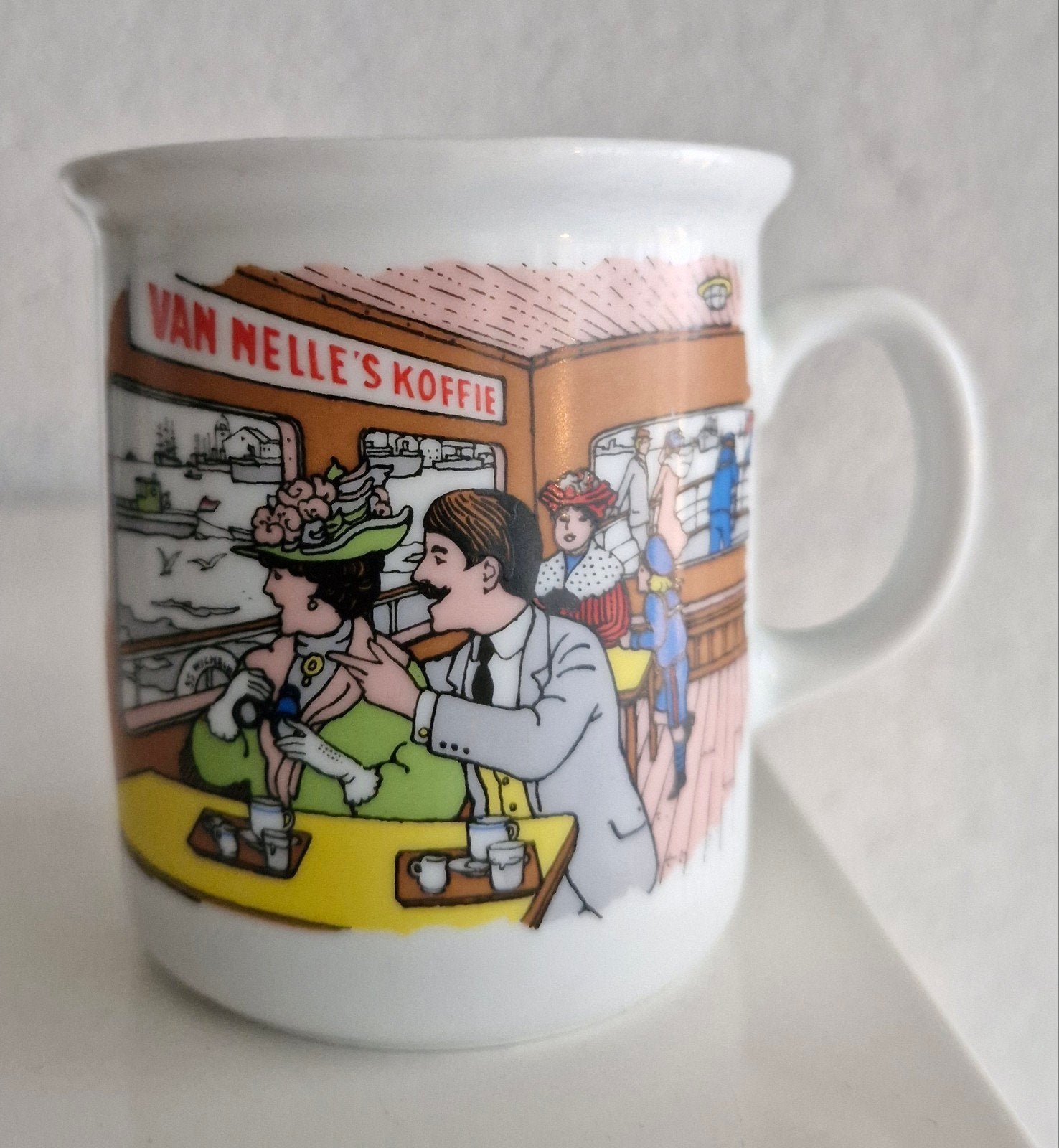 Vier Bekers Van Nelle, Ophalen of Verzenden, Zo goed als nieuw, Overige stijlen, Kop(pen) en/of Schotel(s)