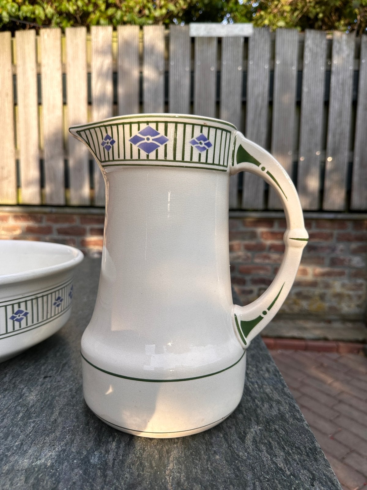 Lampetstel wasstel Villeroy en Boch, Ophalen, Gebruikt, Steen/keramiek