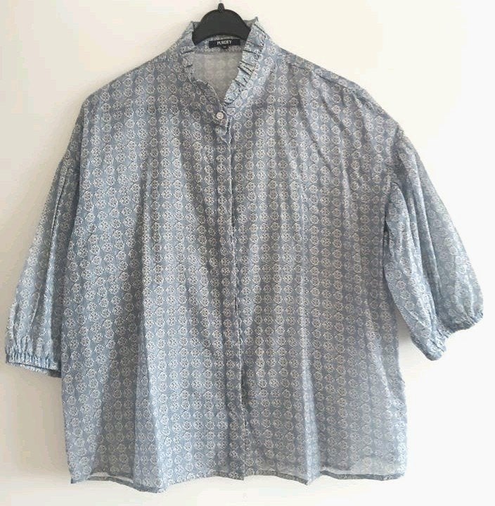 Purdey blauwe blouse in maat 42, Josephine & Co, Blauw, Maat 42/44 (L), Ophalen of Verzenden