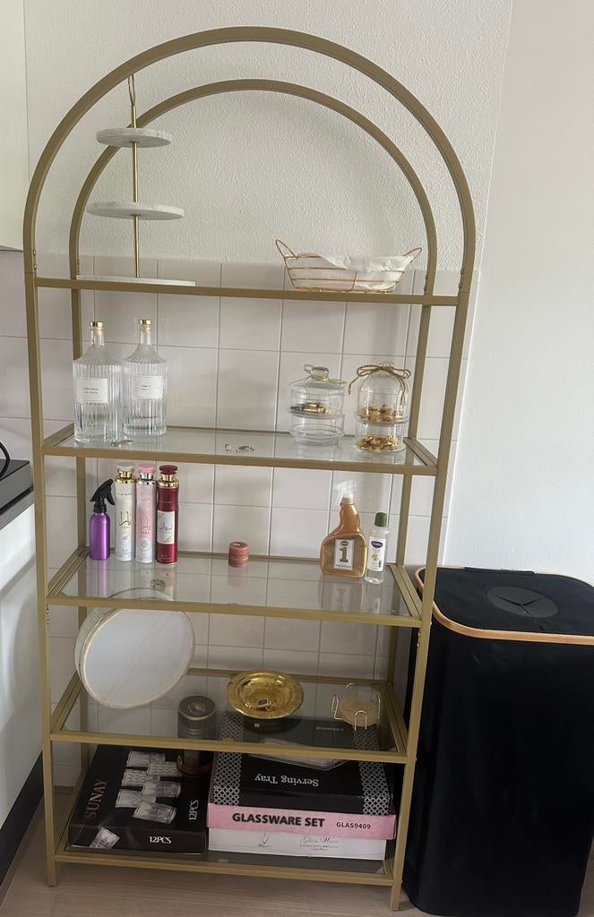 Boekenkast/decorkast, Huis en Inrichting, Woonaccessoires | Etagères, Ophalen, Zo goed als nieuw