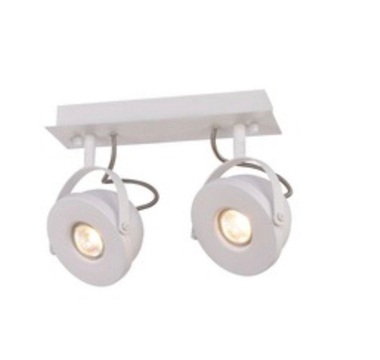 KARWEI duospot Gydo mat wit nieuw in doos, Huis en Inrichting, Lampen | Spots, Ophalen, Nieuw, Plafondspot of Wandspot