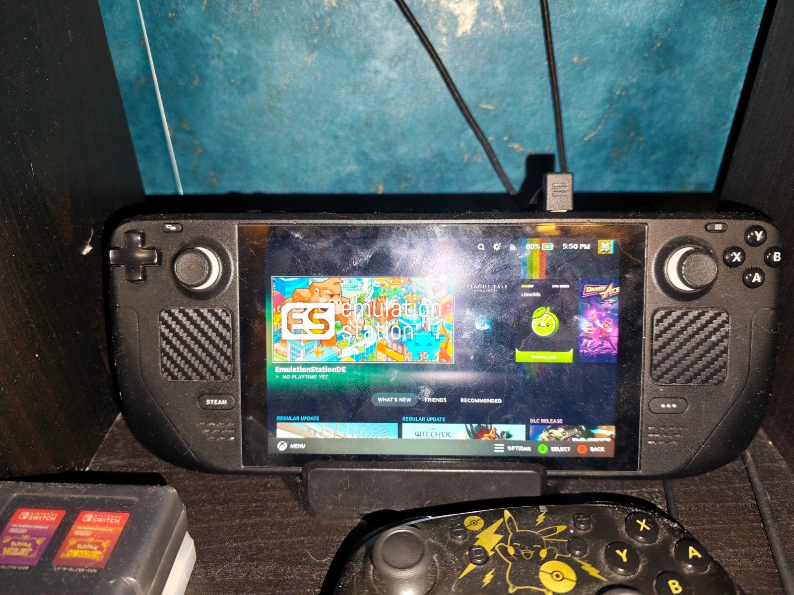 Steamdeck LCD 256gb + Hoes + Dock, 1 speler, Ophalen of Verzenden, Zo goed als nieuw