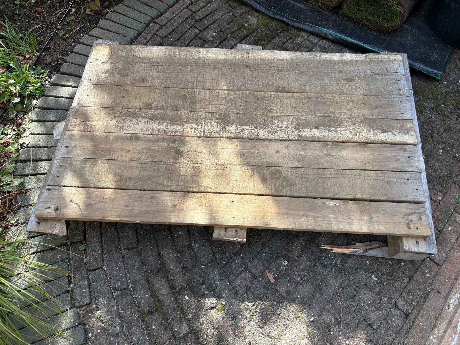 Gebruikte houten pallet voor diverse doeleinden, Ophalen, Gebruikt, 50 mm of meer, Pallet