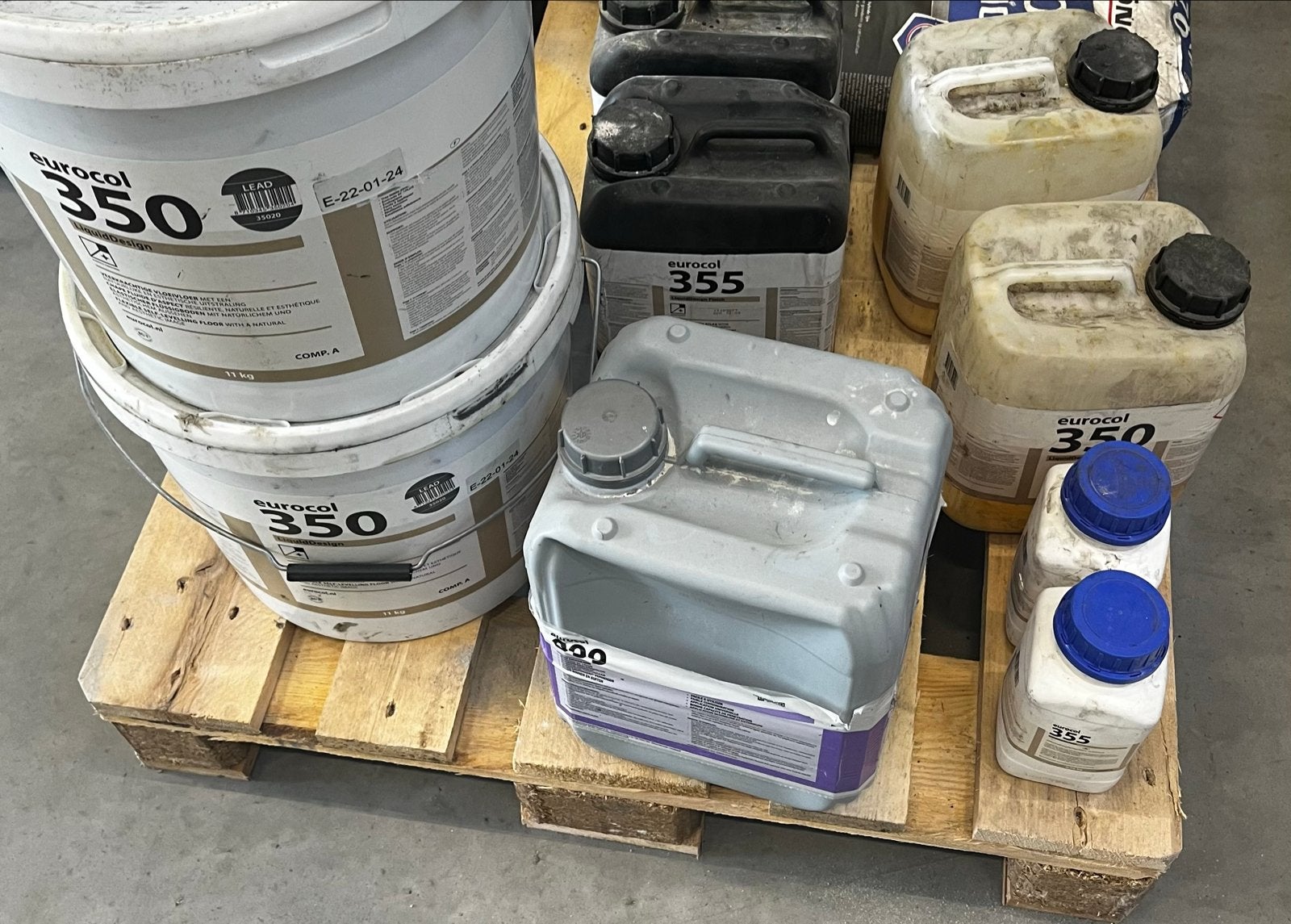 Eurocol 350 LiquidDesign en 355 voor gietvloer, Ophalen, Gebruikt