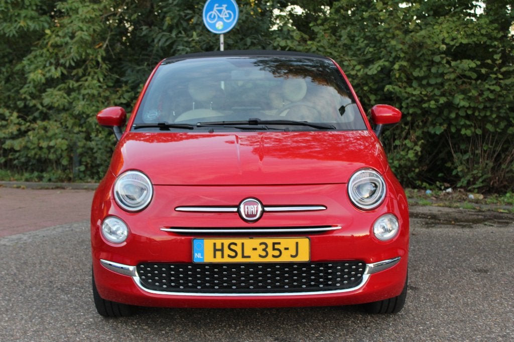 Fiat 500 1.0 70pk Hybrid 2023 Rood, Auto's, 4 stoelen, Leder en Stof, Handgeschakeld, 3 cilinders