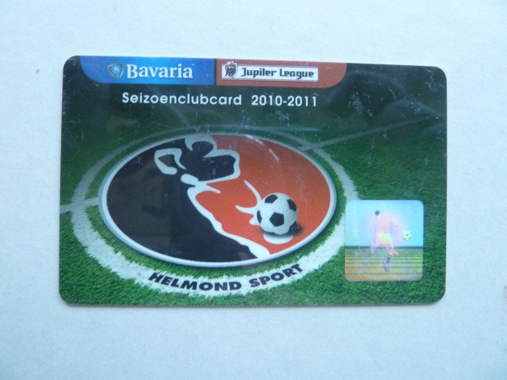 Seizoensclubcard  Helmond Sport 2010/11.  Blauw ongelopen, Verzamelen, Ophalen of Verzenden, Zo goed als nieuw, Overige binnenlandse clubs