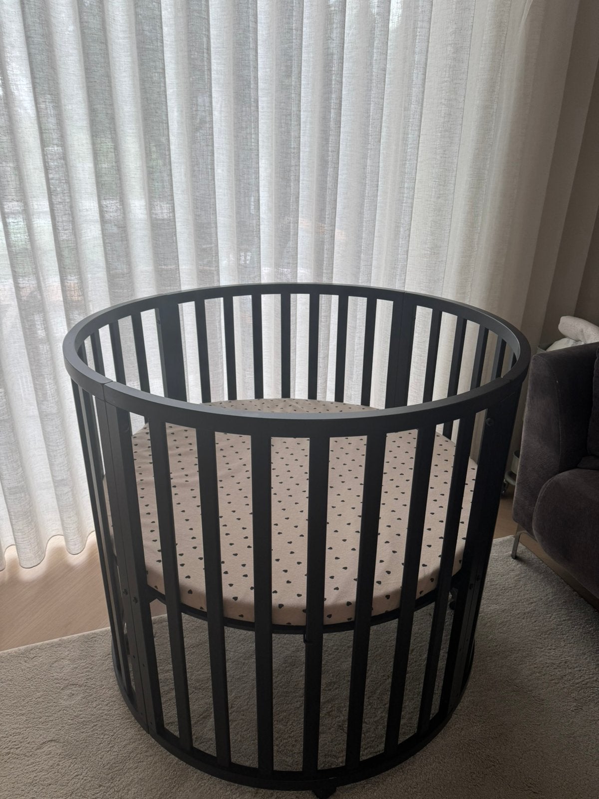 Puck box rond zwart, Kinderen en Baby's, Ophalen, Zo goed als nieuw, Rond