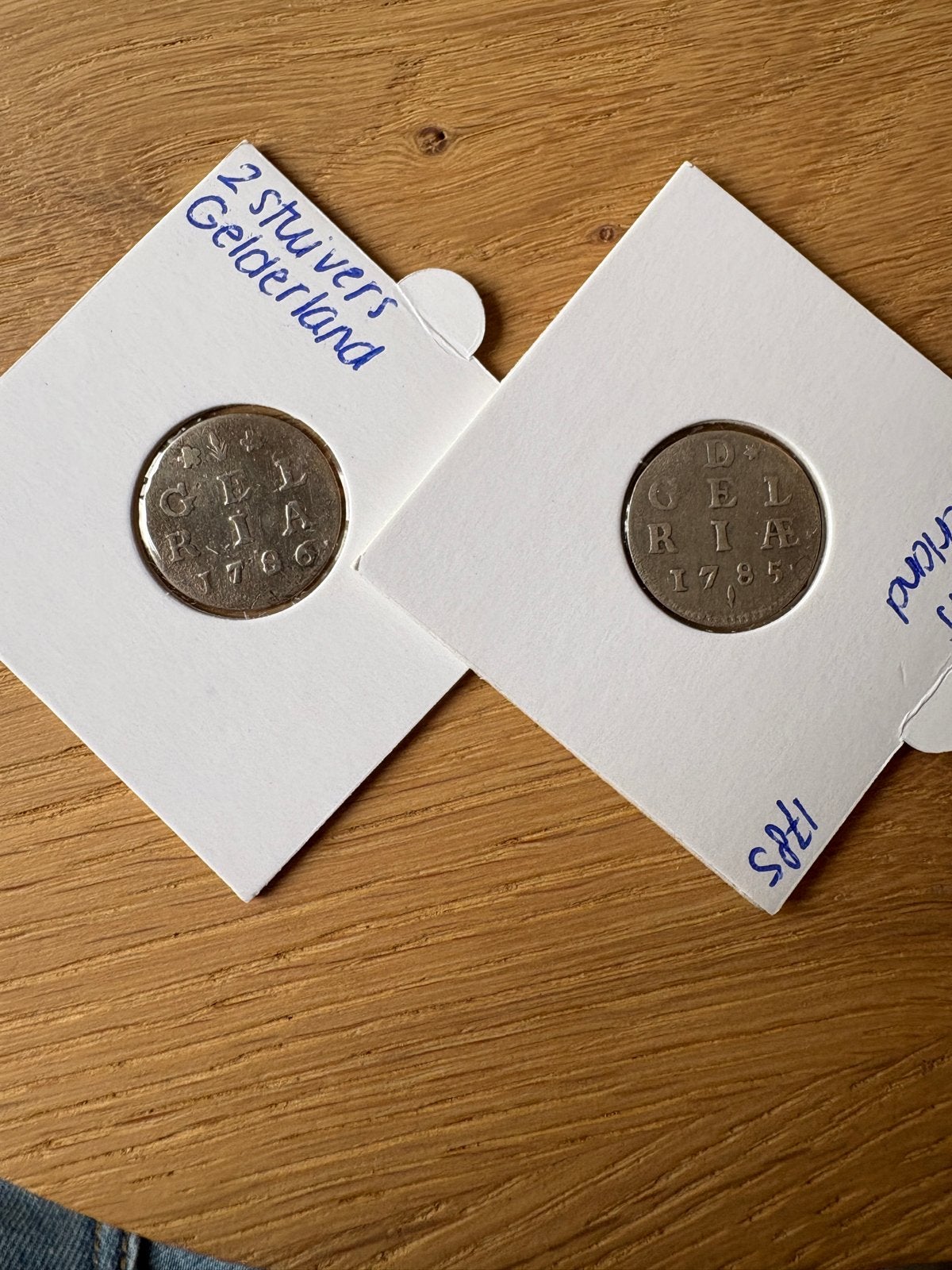 2 Stuivers Gelderland 1785 & 1786 - Zilveren Munten, Postzegels en Munten, Munten | Nederland, Vóór koninkrijk, Setje, Zilver