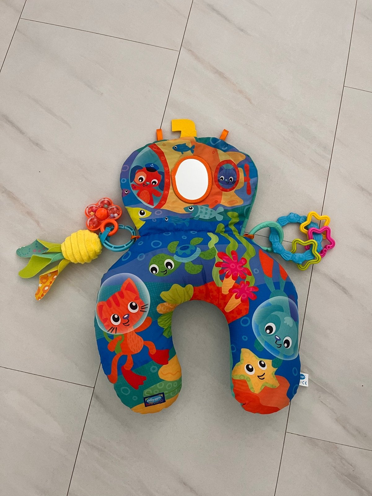 Playgro Ocean Adventure Tummy Time Kussen, Ophalen of Verzenden, Zo goed als nieuw, Overige typen, Met geluid