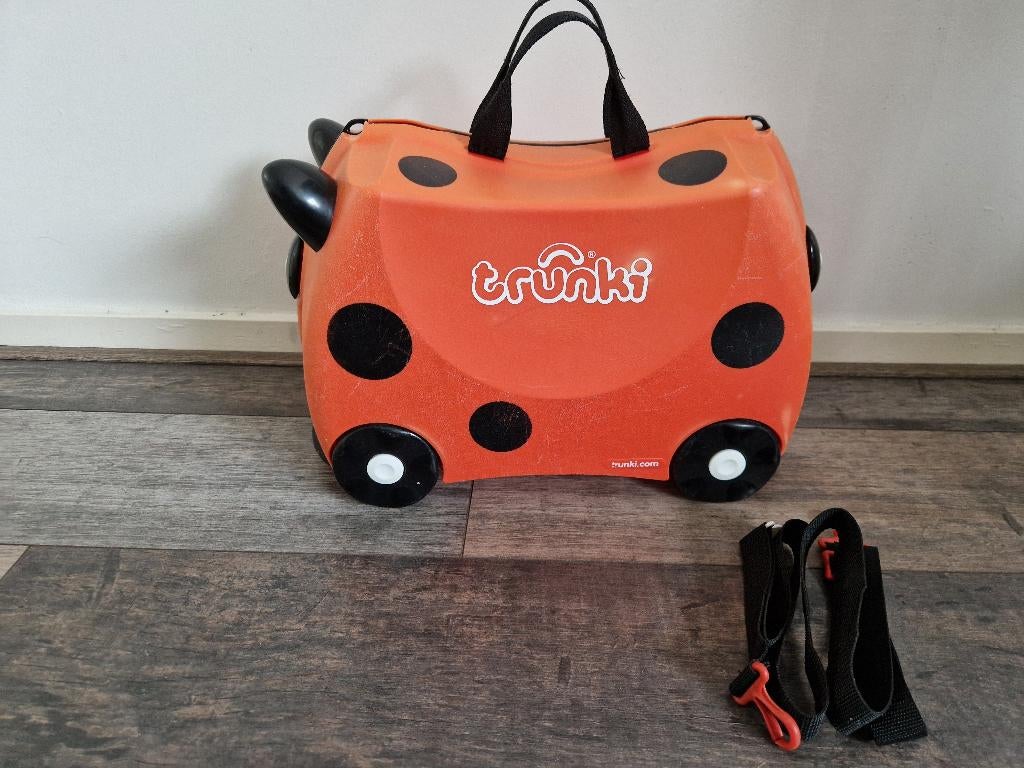 Trunki Koffer Lieveheersbeestje, Sieraden, Tassen en Uiterlijk, Koffers, Wieltjes, Gebruikt, -, Minder dan 50 cm