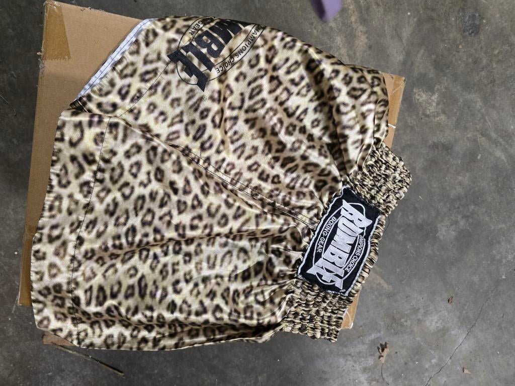 Rumble boksbroekje luipaardprint maat S, Gebruikt, Overige, Ophalen of Verzenden, Vechtsportkleding