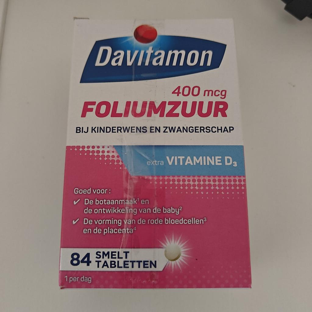 Davitamon Foliumzuur met Vitamine D3 - 84 tabletten, Ophalen
