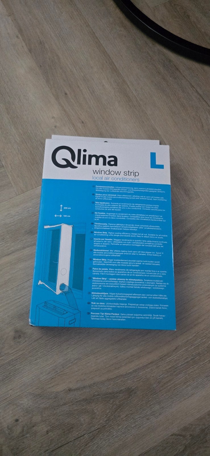 Qlima Window Strip L voor Mobiele Airco, Ophalen