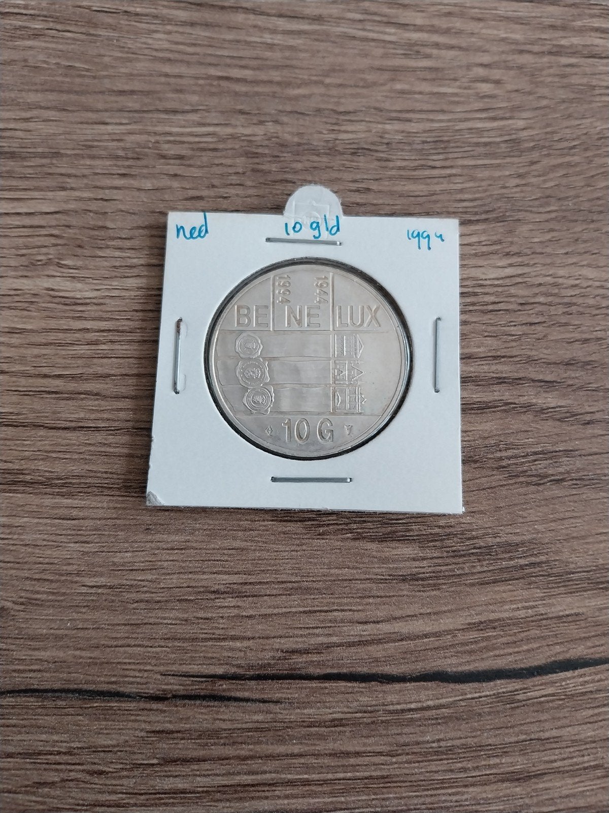Zilveren 10 Gulden Benelux munt 1994, Koningin Beatrix, Zilver, Ophalen of Verzenden, Losse munt
