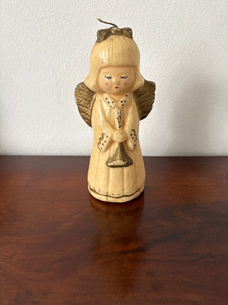 Vintage engelen kaars, Ophalen of Verzenden, Gebruikt
