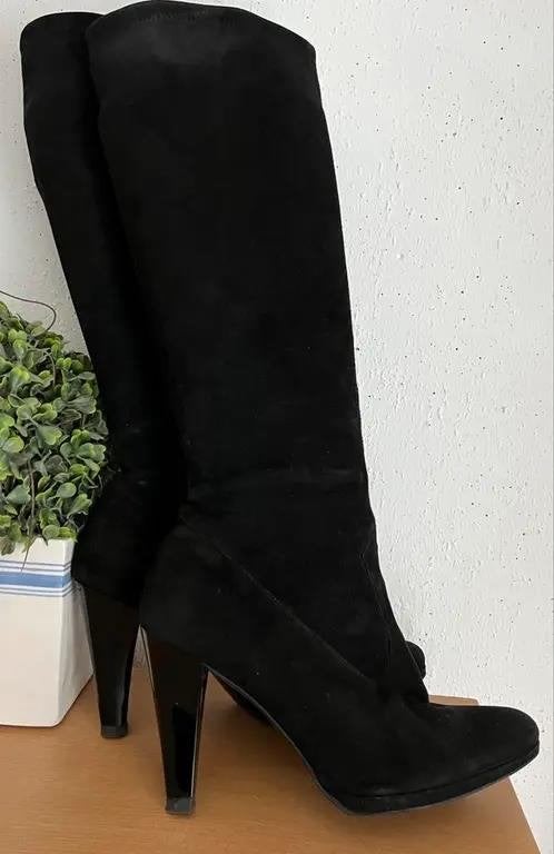 Peter Kaiser zwarte suède laarzen maat 37.5 [DMv], Kleding | Dames, Schoenen, Hoge laarzen, Zwart, Ophalen of Verzenden, Zo goed als nieuw