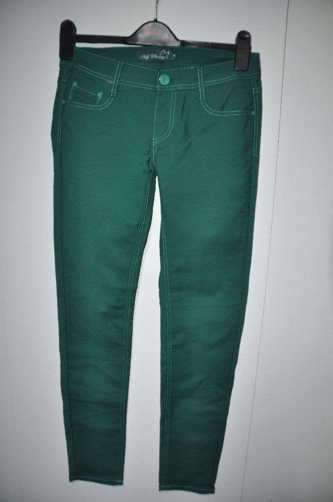 L6L Miss Christy maat 38 broek groen, Maat 38/40 (M), Ophalen of Verzenden, Zo goed als nieuw, Lang