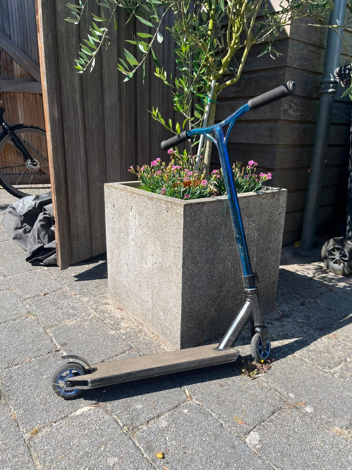 BLZ PRO Stuntstep - Blauw/Zwart, Fietsen en Brommers, Ophalen, Gebruikt, Gewone step, BLZ PRO