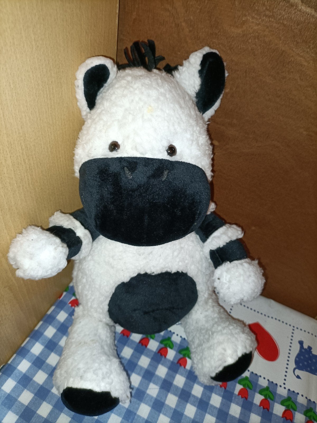 Hema zebra zachte knuffel 35 cm groot, Ophalen of Verzenden, Zo goed als nieuw, Overige typen