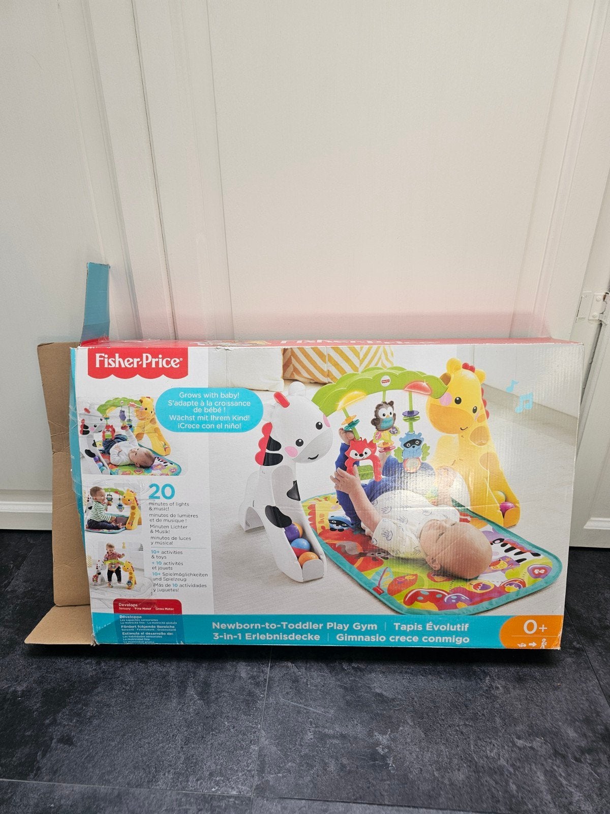 Fisher-Price baby- en peutergym 3 in 1, Ophalen, Zo goed als nieuw, Speelset, Met licht
