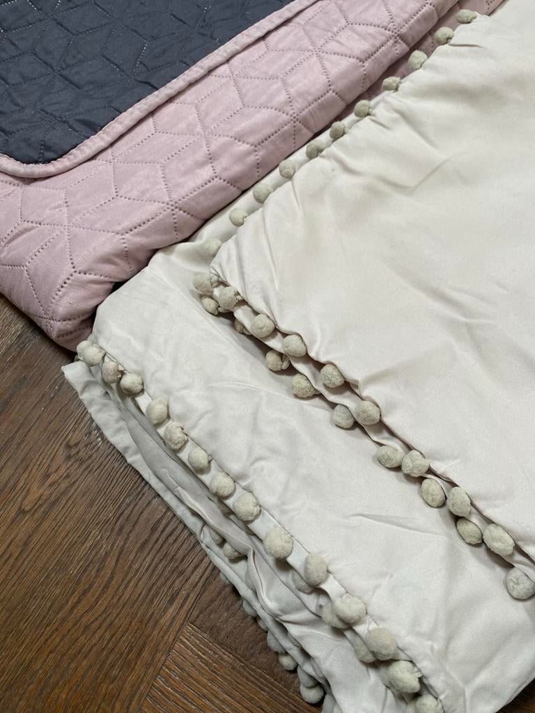 Nieuw dekbedovertrek 140x200 cm & oud roze sprei, Eenpersoons, Dekbedovertrek, Nieuw, Ophalen of Verzenden