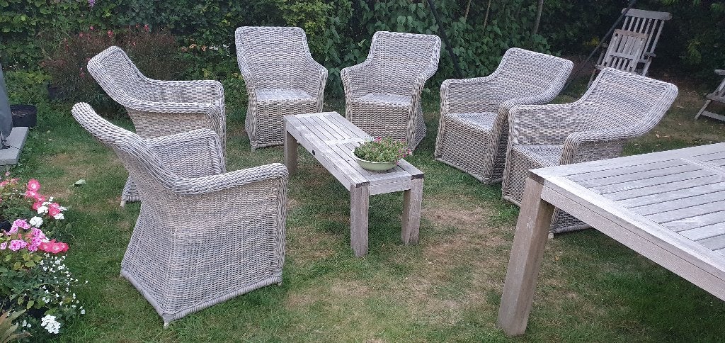 Apple Bee Maxime tuinset met bankje en grote Hartman tafel, Tuin en Terras, Ophalen, Gebruikt