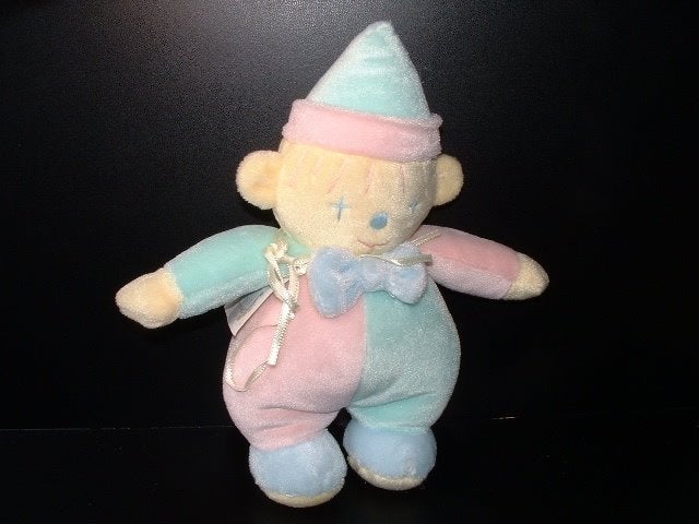 ANNA CLUB PLUSH POPJE ABC CLOWN VELOURS PASTEL GEEL, Verzenden, Nieuw, Overige typen