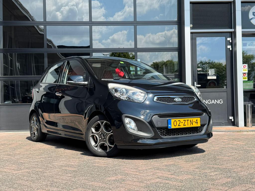 Kia Picanto 1.0 Cvvt 5-DRS 2013 Zwart, Auto's, Kia, Voorwielaandrijving, 400 kg, Zwart, Origineel Nederlands