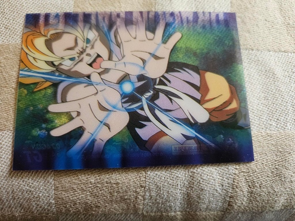 dragonball z kaart doorschijnend panini Goku blast rare, Ophalen of Verzenden, Nieuw