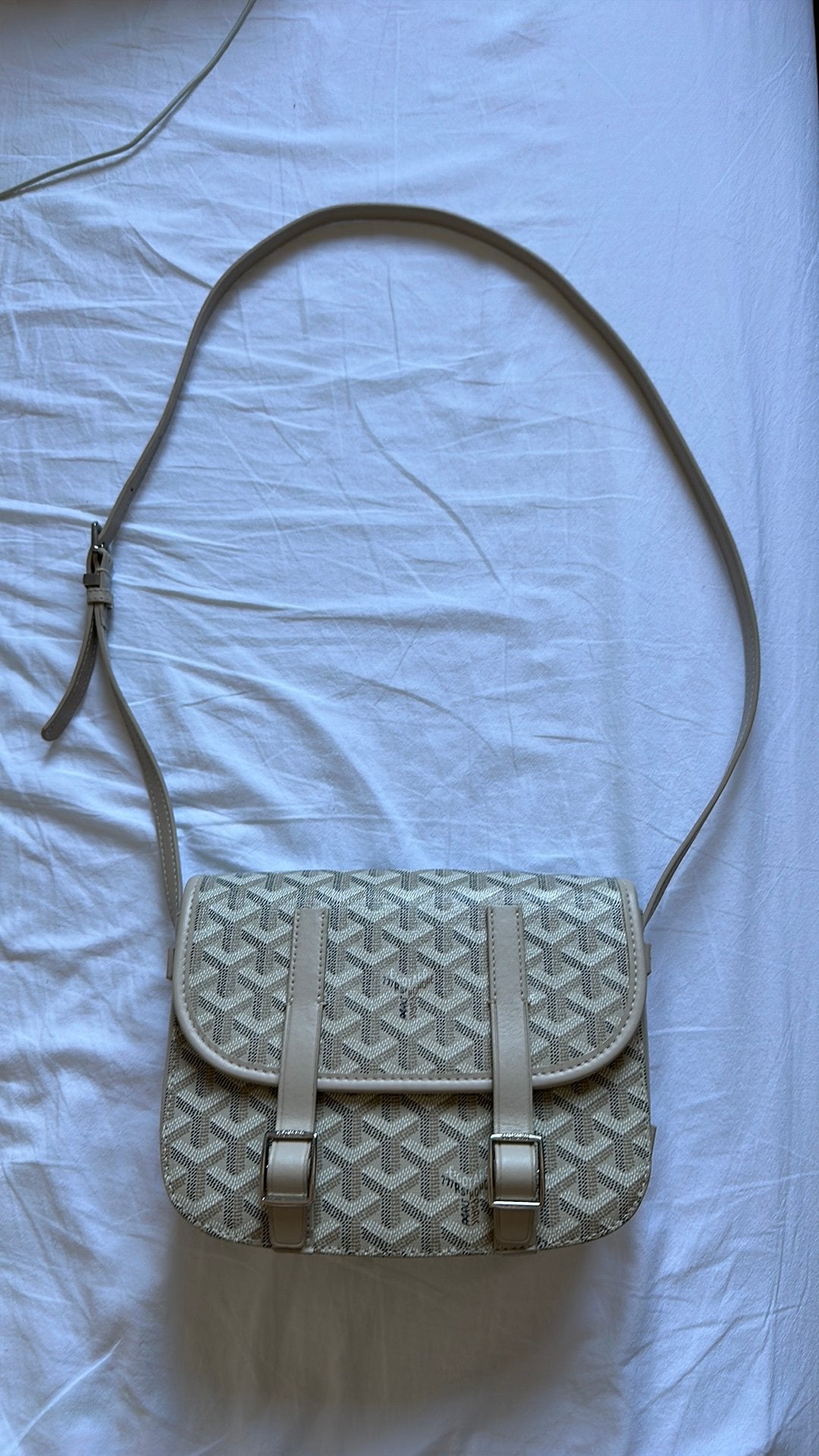 Goyard Tas Mannen, Verzenden, Zo goed als nieuw, Beige, Leer