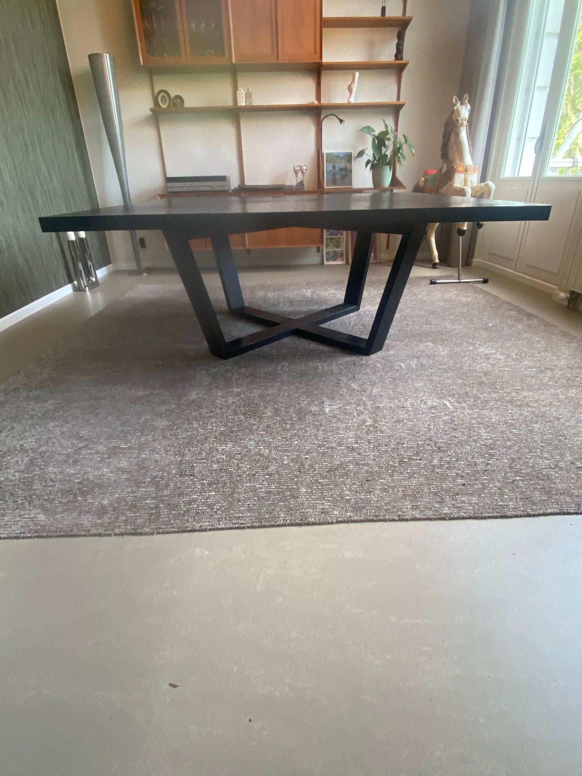 Handgemaakt India Jitendra Vloerkleed 300x300 cm Taupe, Ophalen, Beige, Vierkant, Zo goed als nieuw