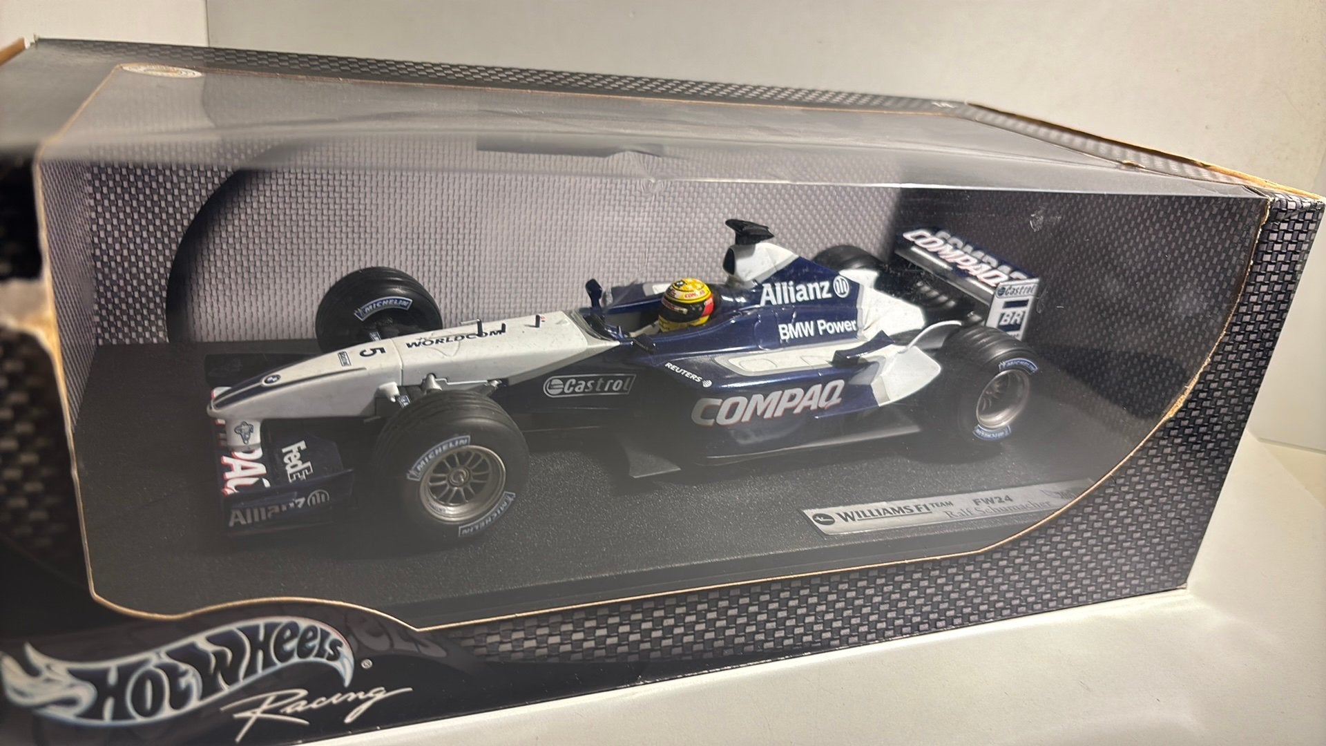 F1 williams fw24 ralf Schumacher hot wheels 1.18, Hobby en Vrije tijd, Modelauto's | 1:18, Ophalen of Verzenden, A, A, A