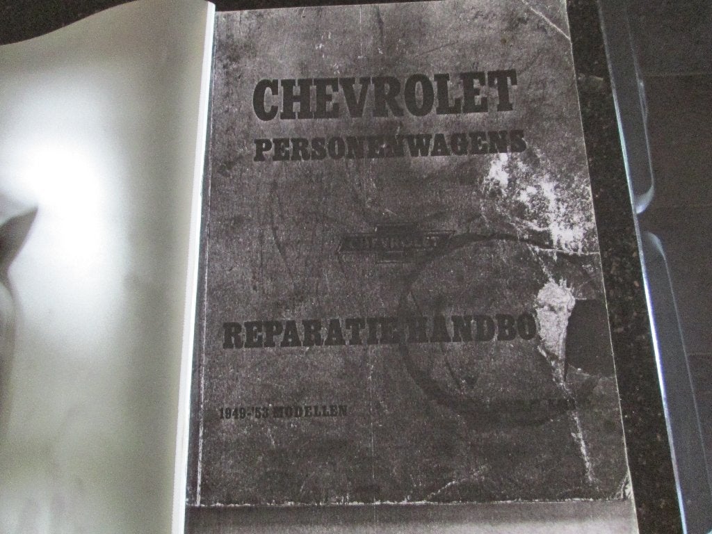 1956 Chevrolet personenwagens reparatie handboek, Ophalen of Verzenden