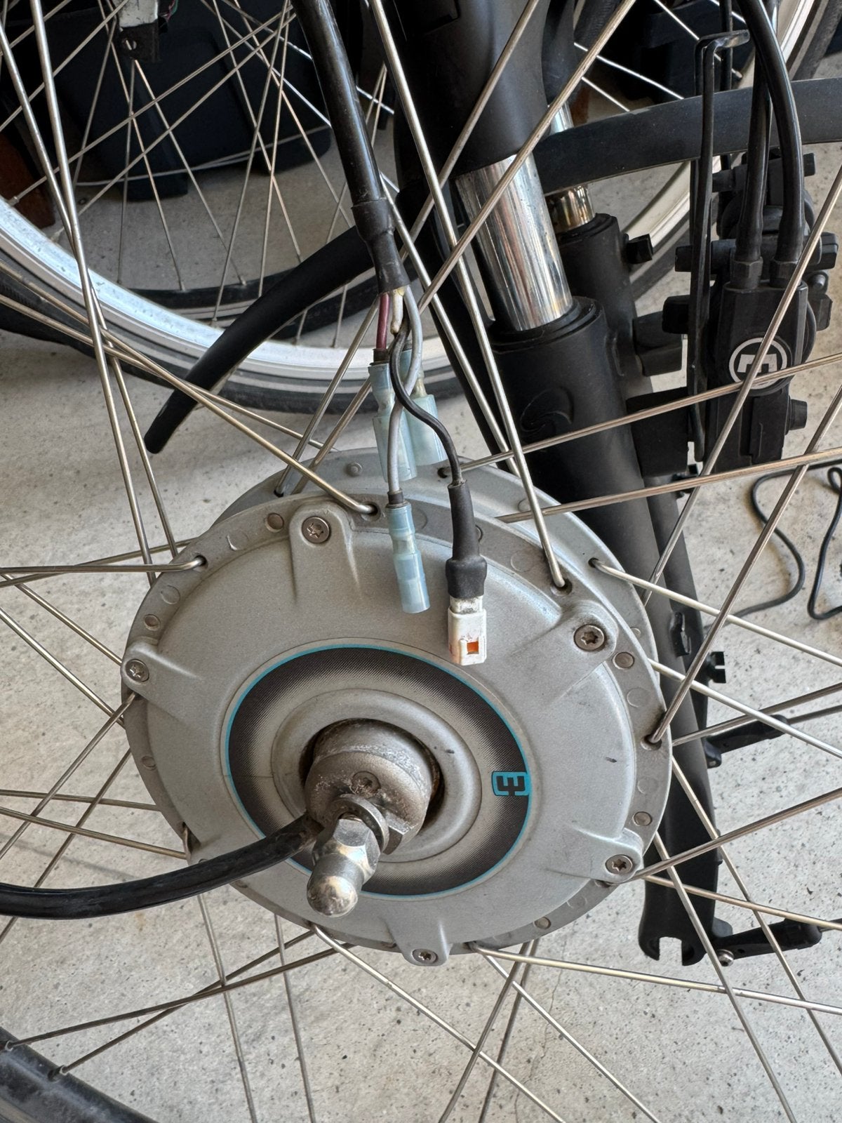 voorwielmotor getest Sparta F8e F5e Batavus en onderdelen, Fietsen en Brommers, Fietsonderdelen, Ophalen of Verzenden, Zo goed als nieuw