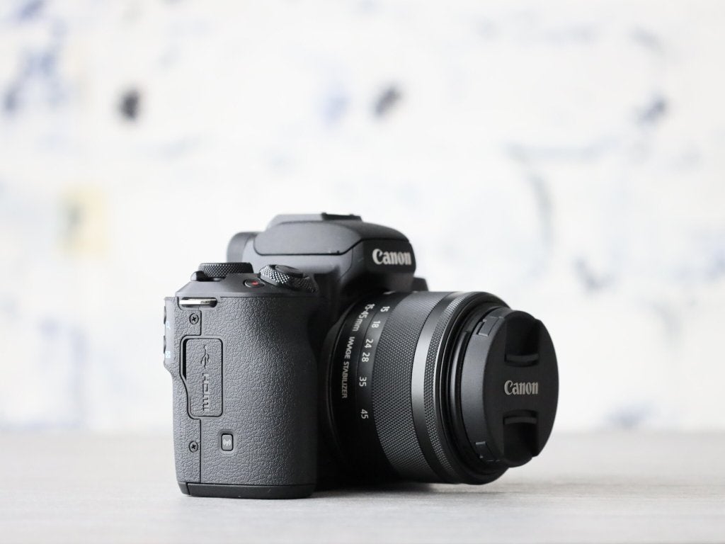 Canon EOS M50 + 15-45mm IS STM - 700 clicks! - 1 jaar garant, Canon, -, Verzenden, Canon